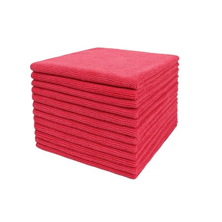 DRI BY TRICOL CLEAN Multi-Purpose Cloth, Red, 300 GSM, 16 x 16 in, 12 PK IB-LQZD-TUFI